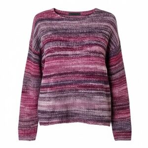 Elsamanda Purple pink wool mohair alpaca Sweater size large